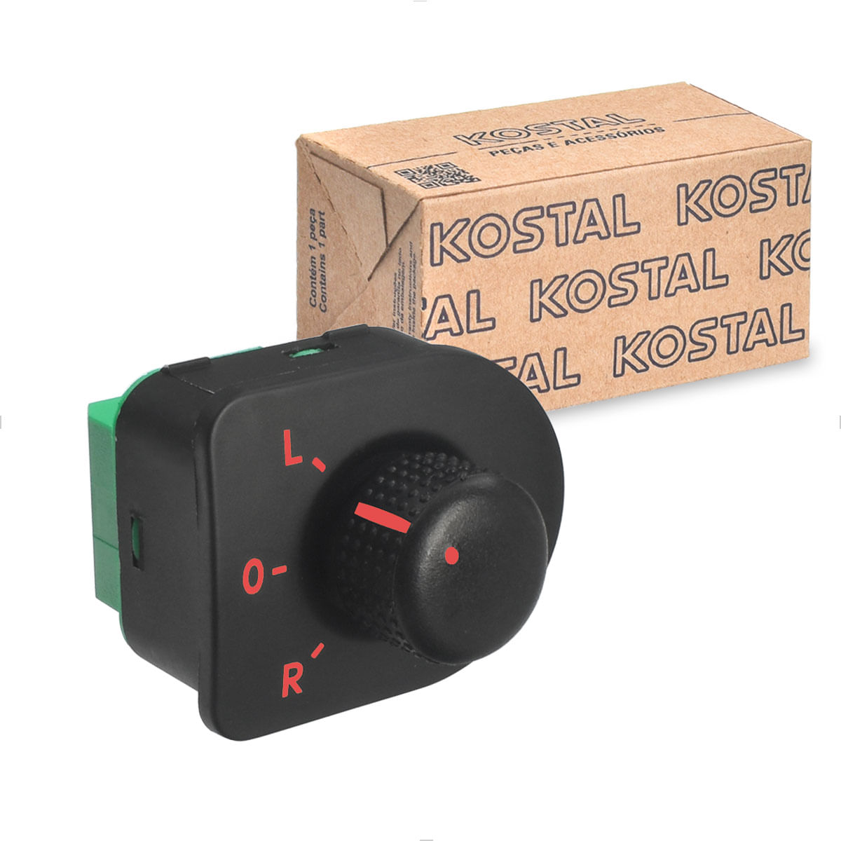Botão Interruptor Retrovisor 10531715 Gol Saveiro Golf Fox 2000 a 2016