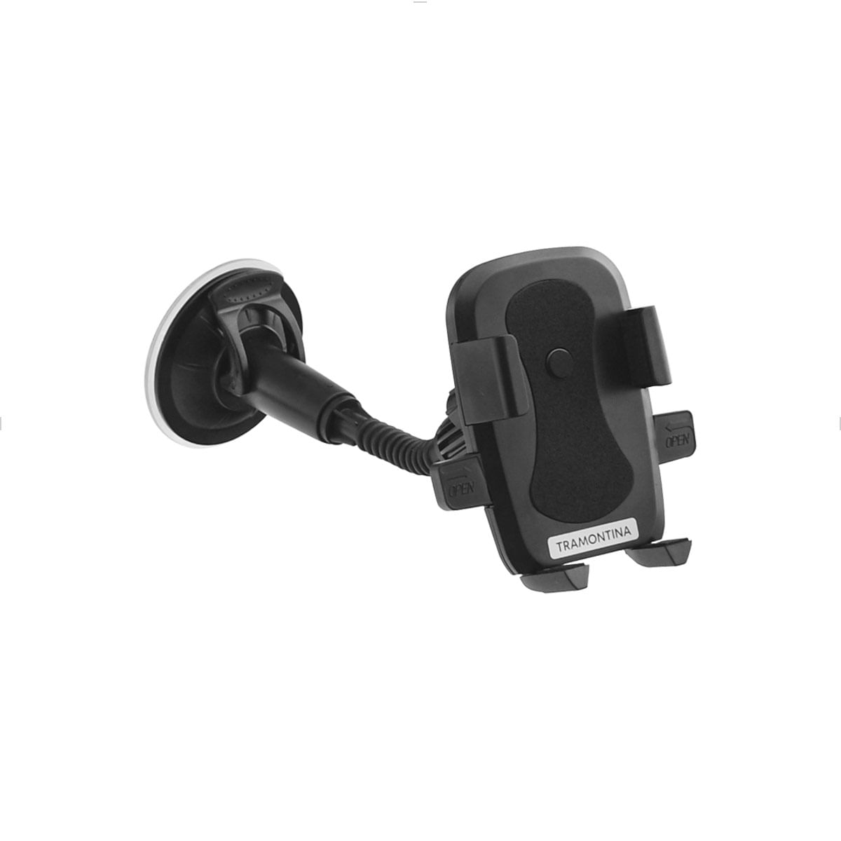 Suporte de Celular Veicular Ventosa Flexível Base Giratória