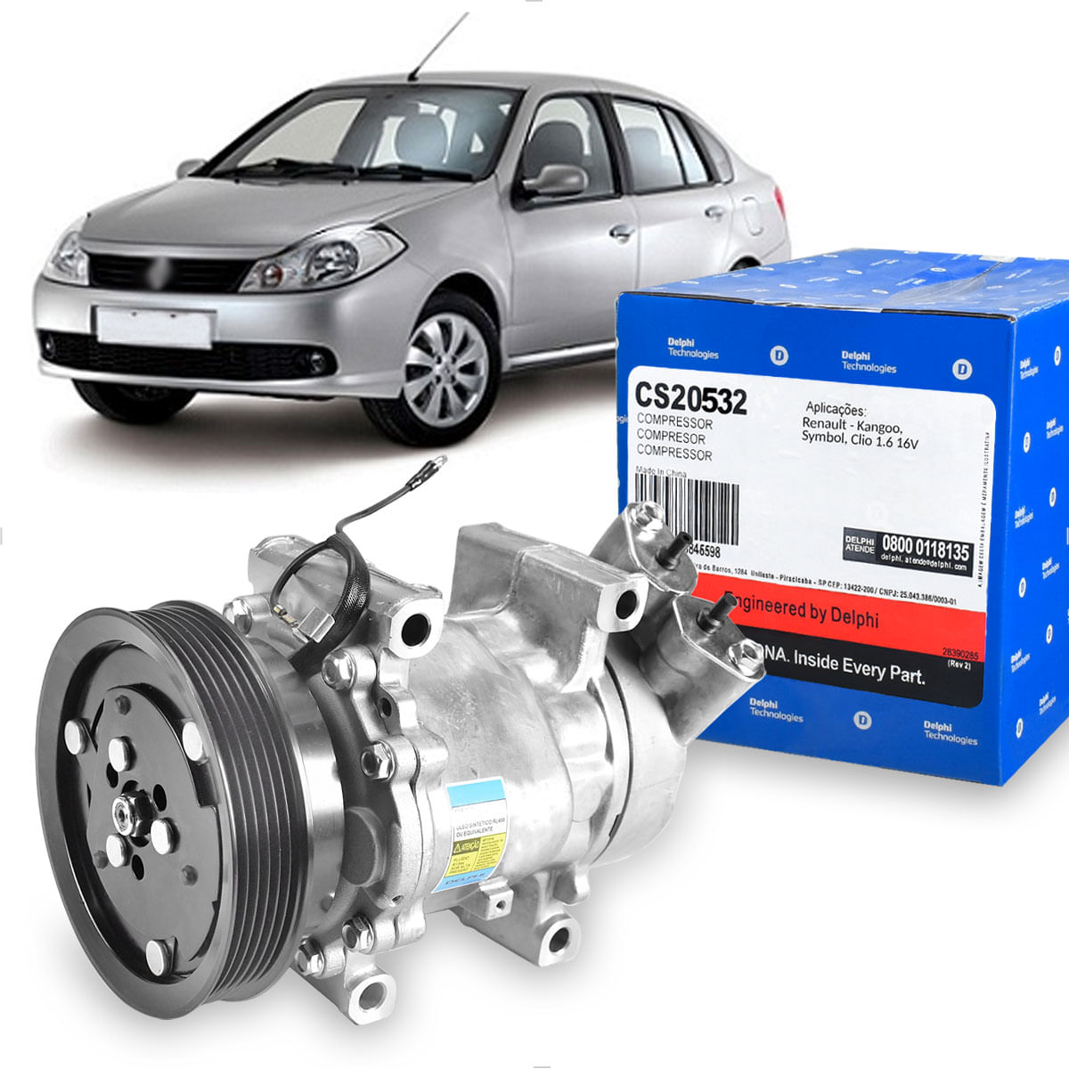 Compressor Ar Symbol 1.6 2009 até 2013 - CS20532