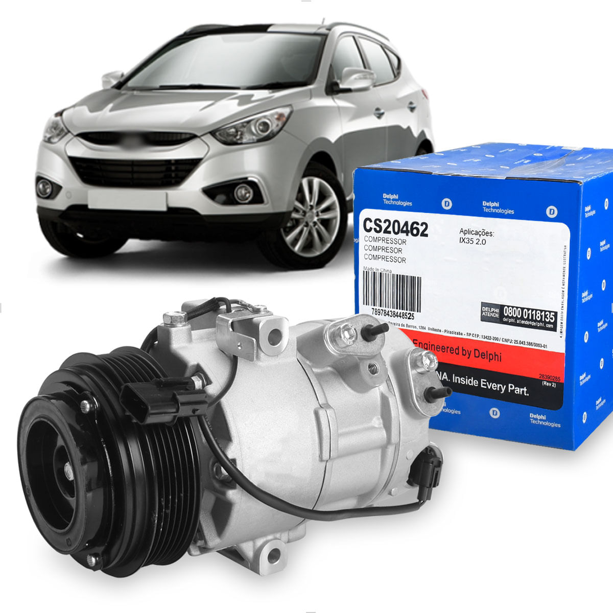 Compressor Ar IX35 2.0 2010 até 2012 - CS20462