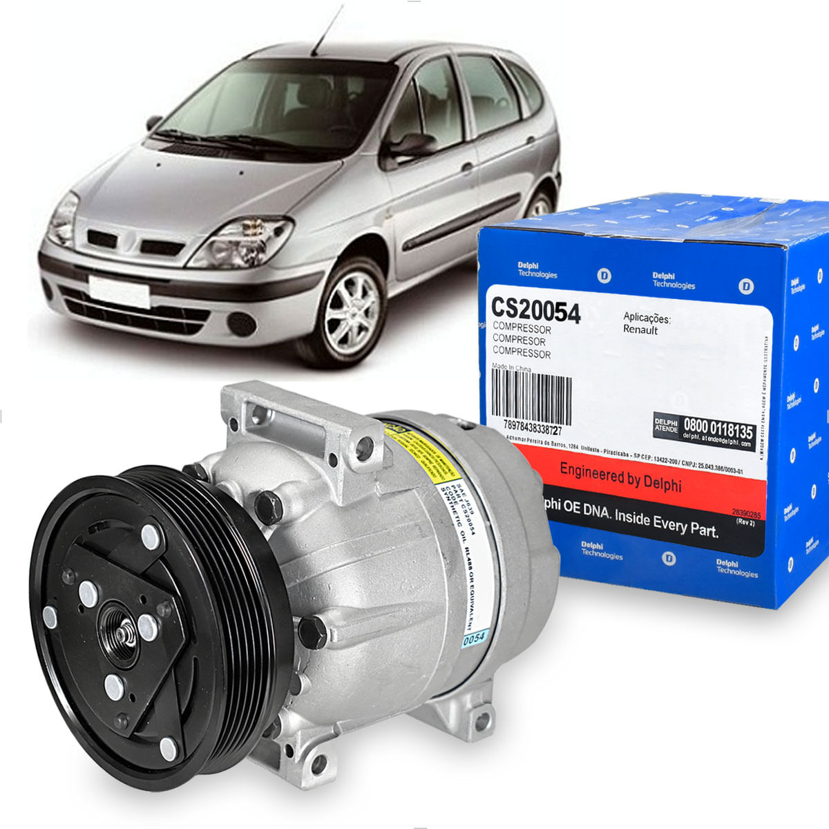 Compressor Ar Scenic 1.6 2001 até 2008 - CS20054