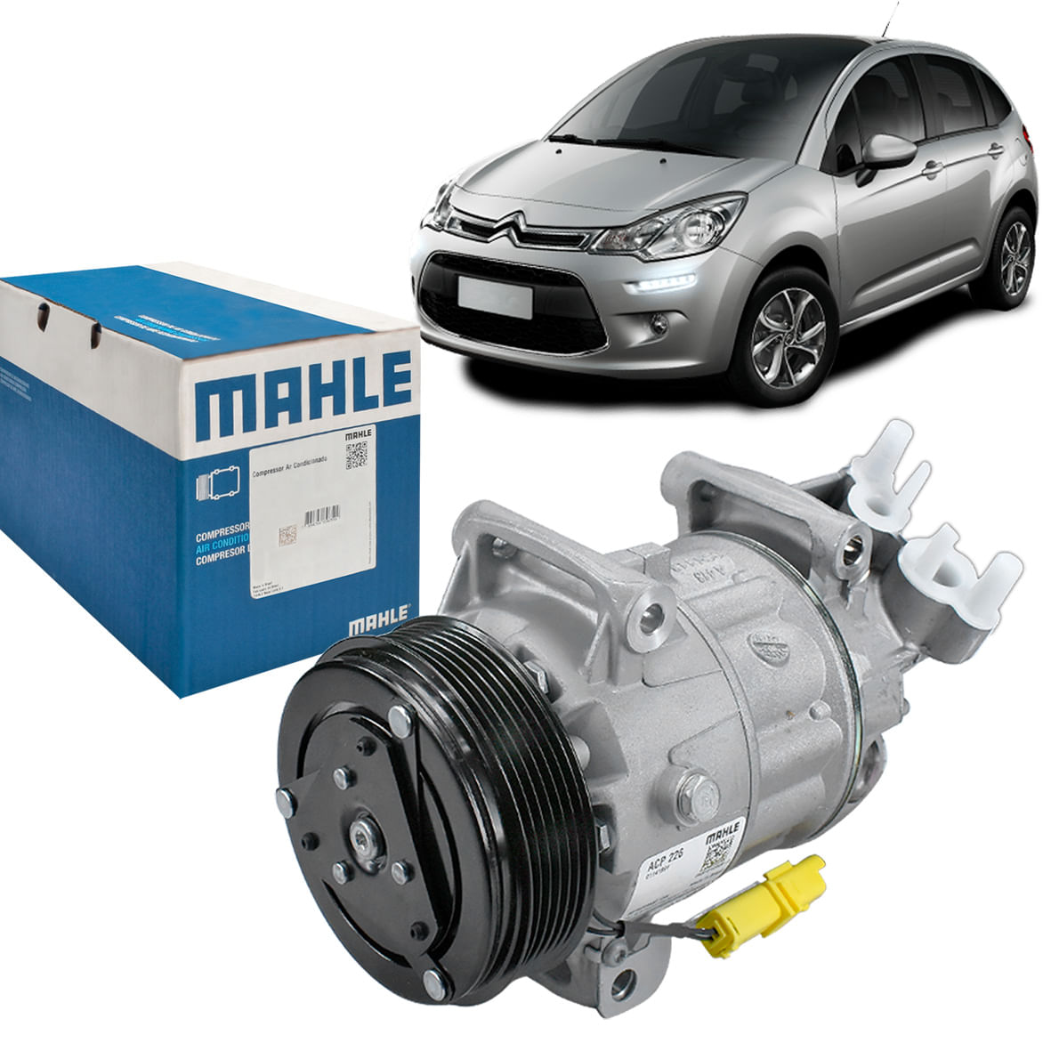Compressor Ar Citroen C3 1.2 1.5 1.6 12 até 21 C4 1.6 15 a 20