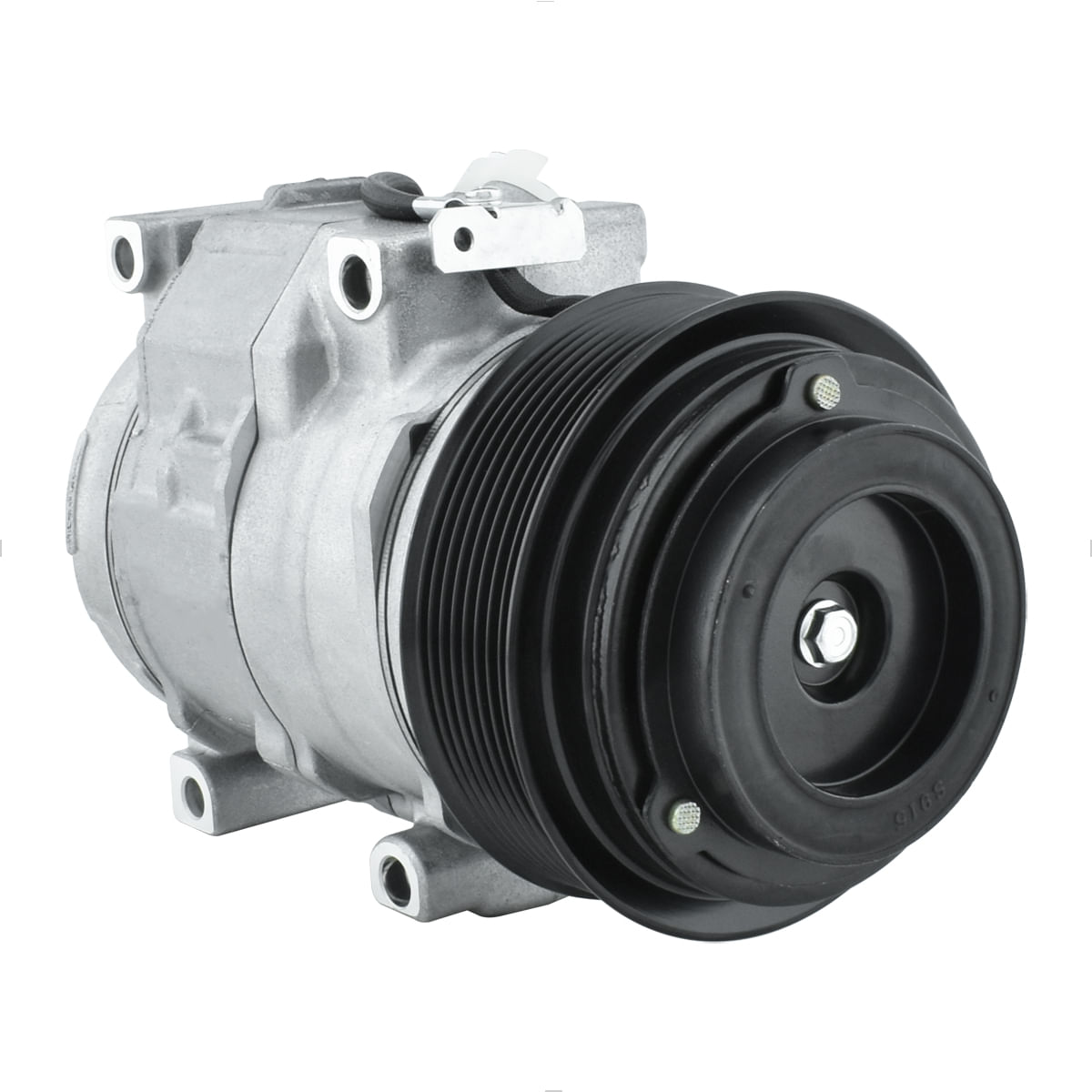 Compressor Ar 24V para John Deere Maquina Carregadeira 644K 744K Polia 8PK