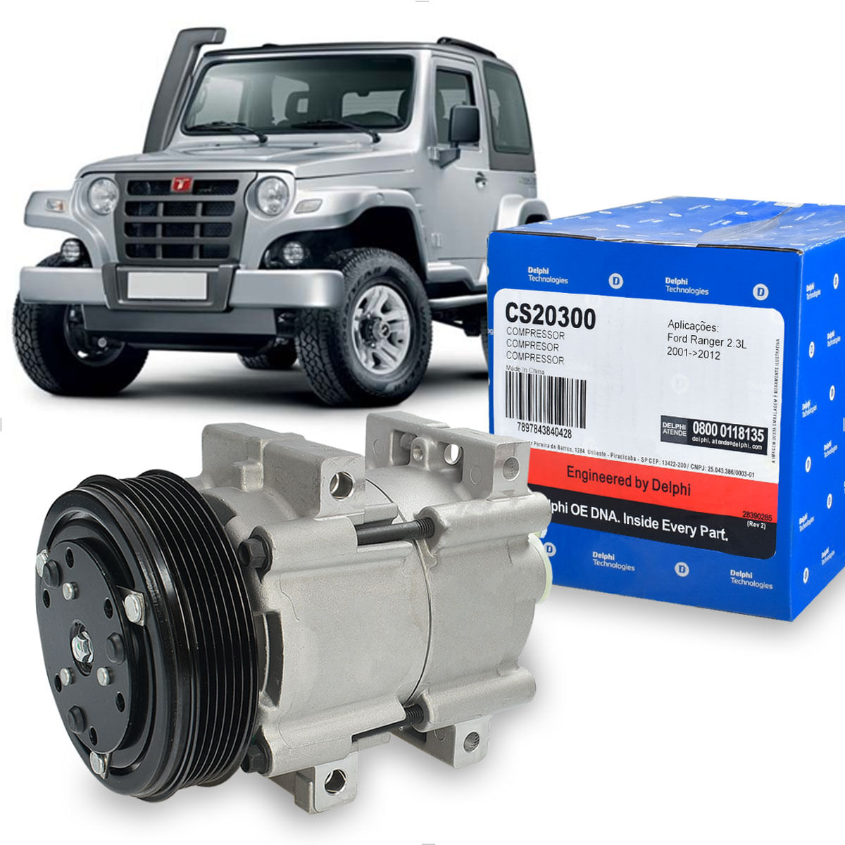 Compressor Ar Troller T4 2005 até 2012 - CS20300
