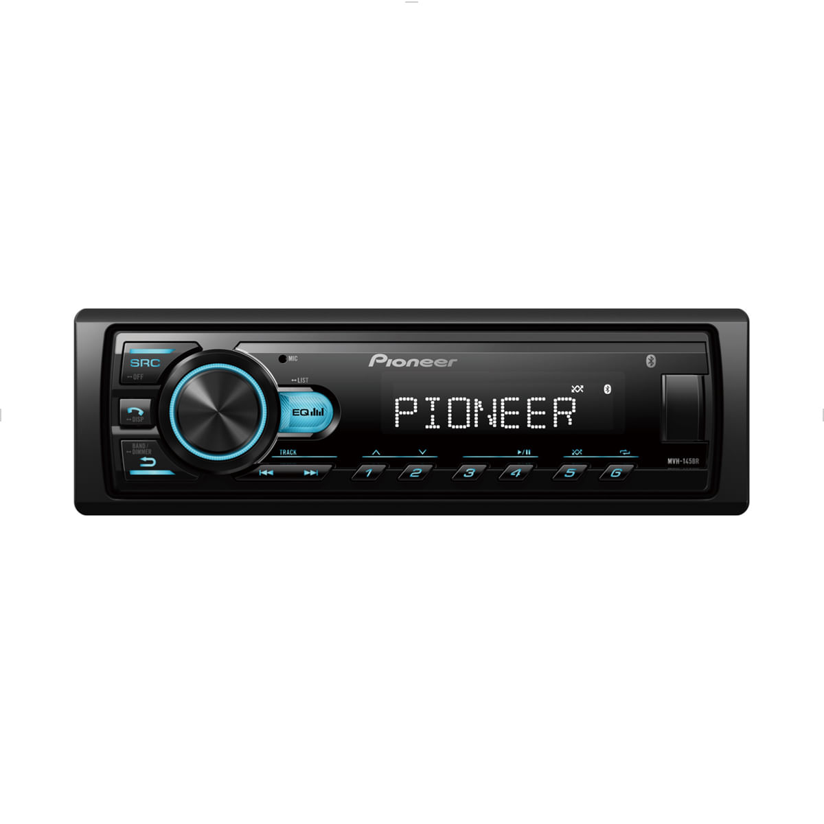 Rádio MP3 Player Bluetooth USB 4X23W RMS MVH-145BR Pioneer