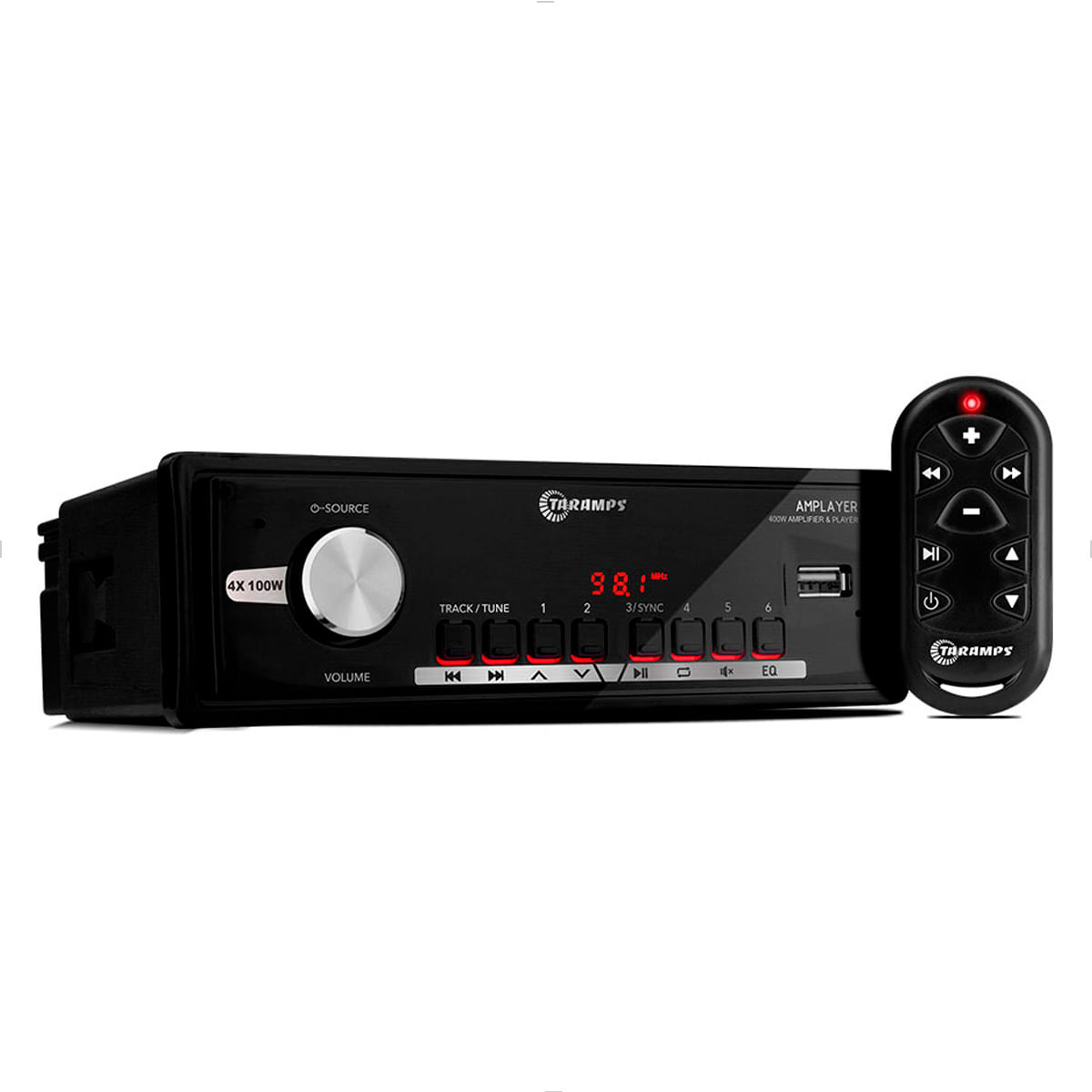 Amplayer 400 - Player Amplificado com 4 Canais de 100W Rms