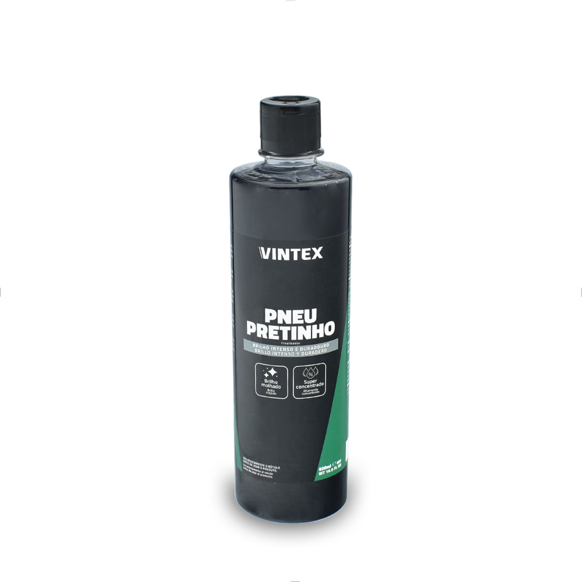 Pneu Pretinho de Brilho Intenso Vintex 500mL