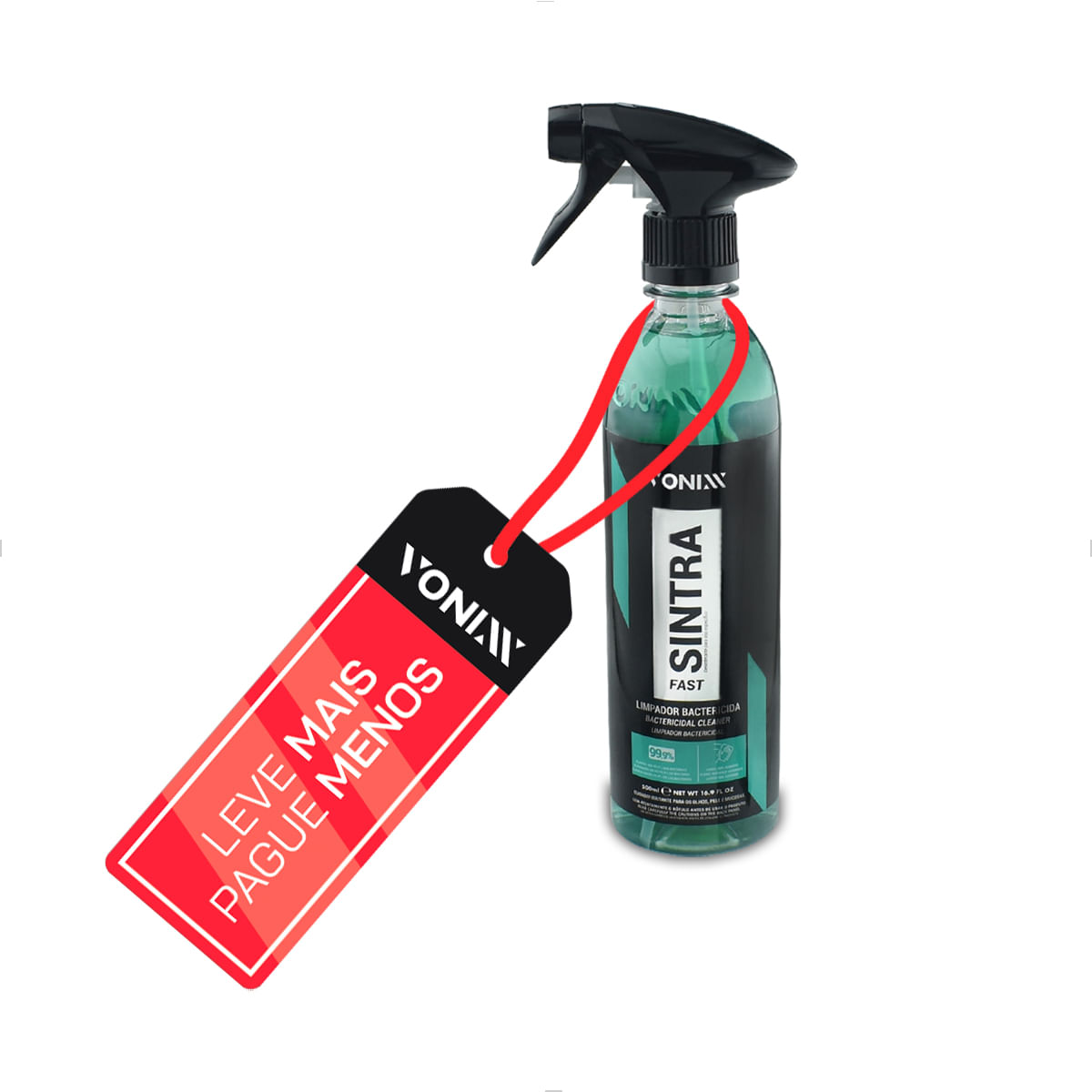 Sintra Fast Limpador Multiuso Automotivo Bactericida 500mL