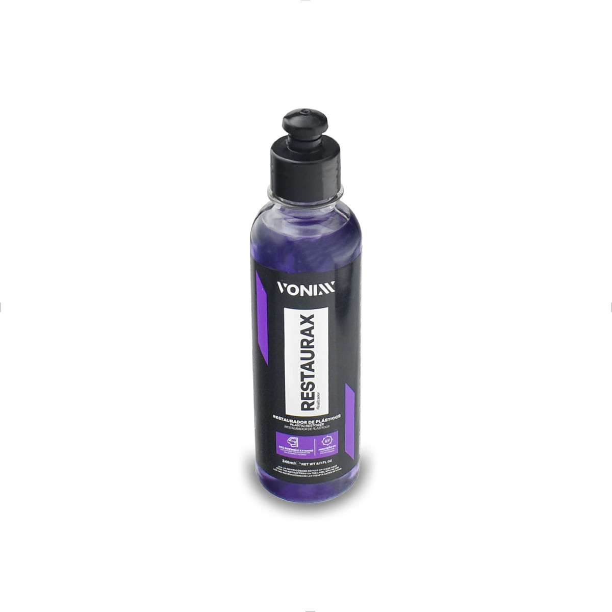 Restaurax Restaurador de Plásticos Internos e Externos Brilho 240mL