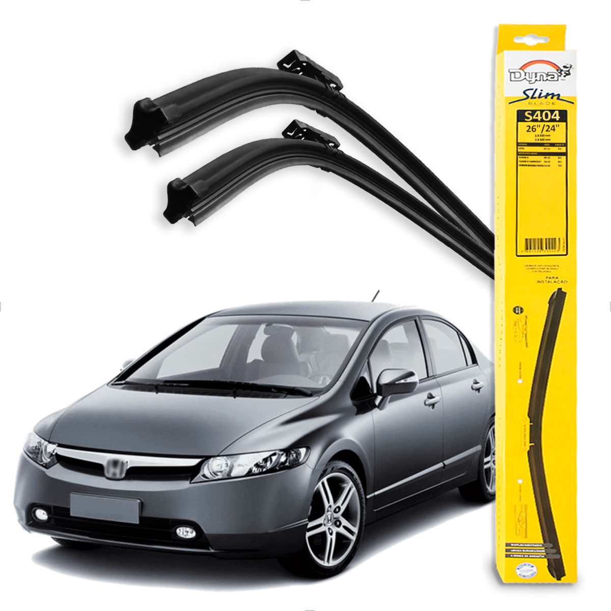 Palheta Dianteira Honda Civic 2006 até 2011 - DY S404