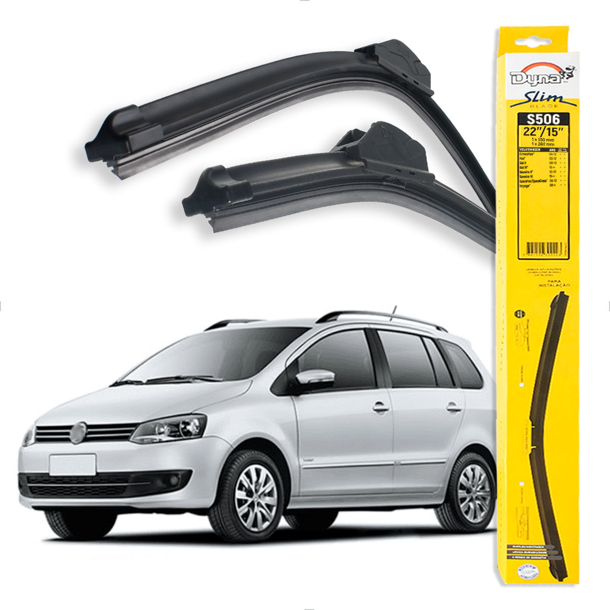Palheta Dianteira VW Spacefox 2006 até 2012 - DY S506