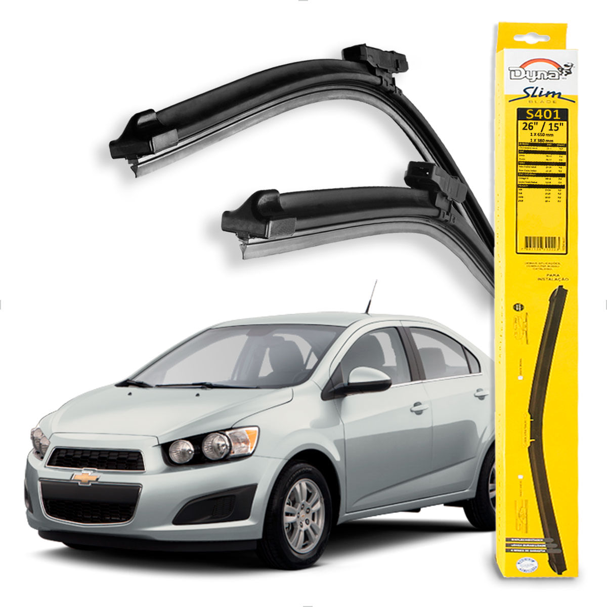 Palheta Dianteira GM Sonic 2012 até 2014 - DY S401