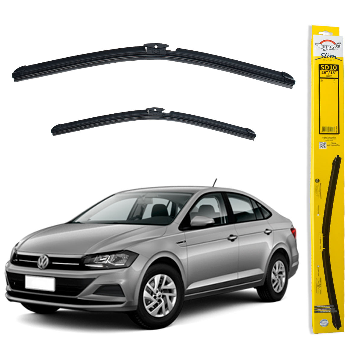 Palheta Dianteira VW Virtus 2018 até 2024 - DY SD10