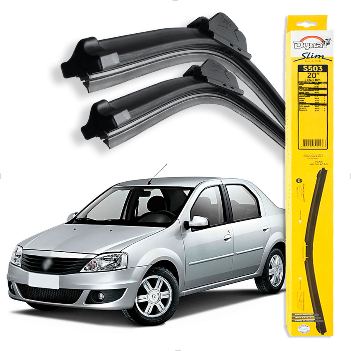 Palheta Dianteira Renault Logan 2007 até 2013 - DY S503