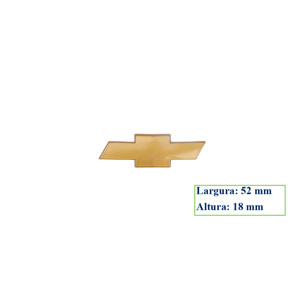 Adesivo Emblema Logo Chevrolet Astra até 2002 Porta Malas Dourado