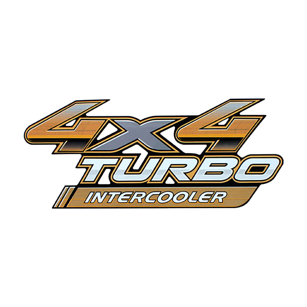 Adesivo 4x4 Turbo Intercooler Hilux 2014 até 2016
