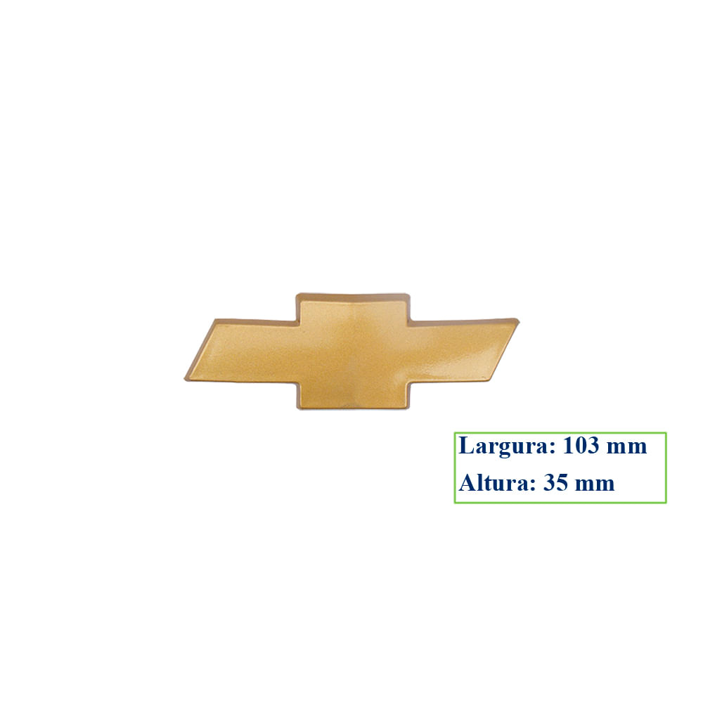 Adesivo Emblema Logo GM Vectra 2007 em diante Porta Malas Dourado