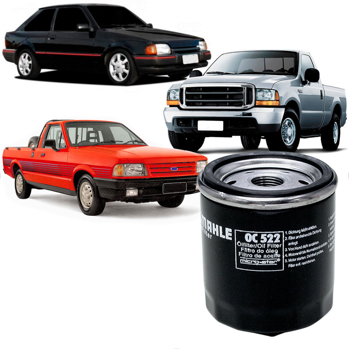 Filtro Óleo Escort F250 Pampa Royale 1988 até 2003