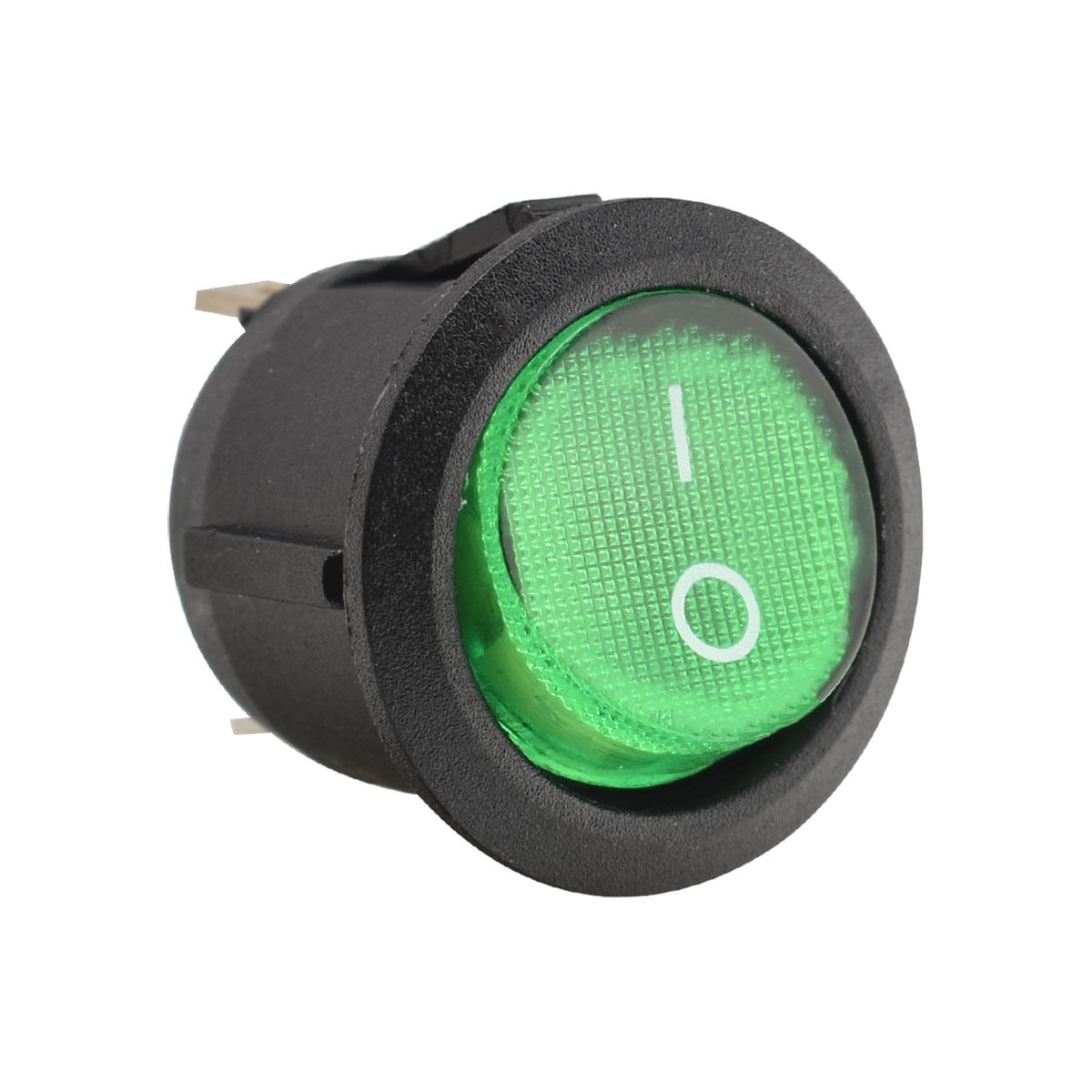 Botão Liga Desliga Chave Mini Interruptor Bolinha - Verde
