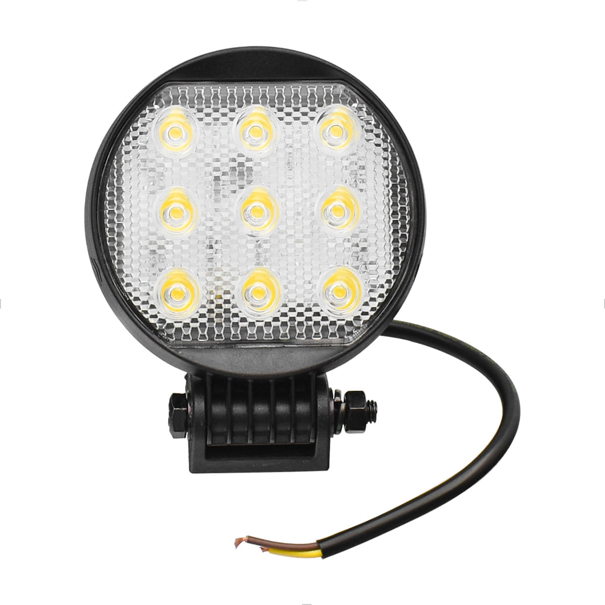 Farol Auxiliar LED Universal Redondo Slim 4,6W Branco