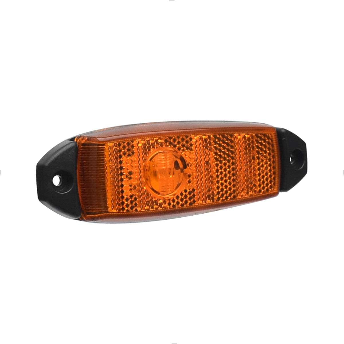 Lanterna Lateral LED Carreta Retangular Amarela - 24V