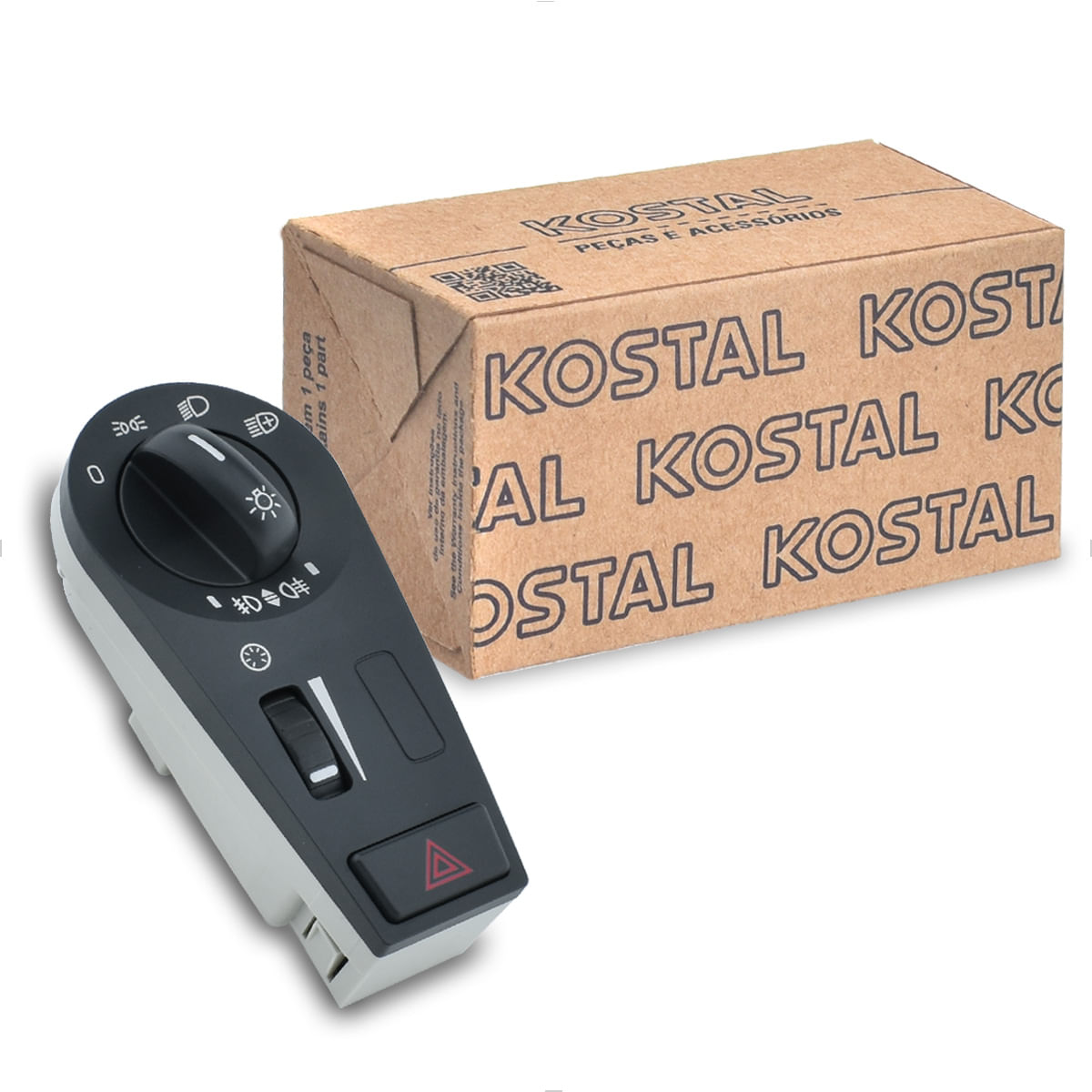 Botão Interruptor Farol Volvo FH FM 2003 a 2021 Com Auxiliar e Reostato