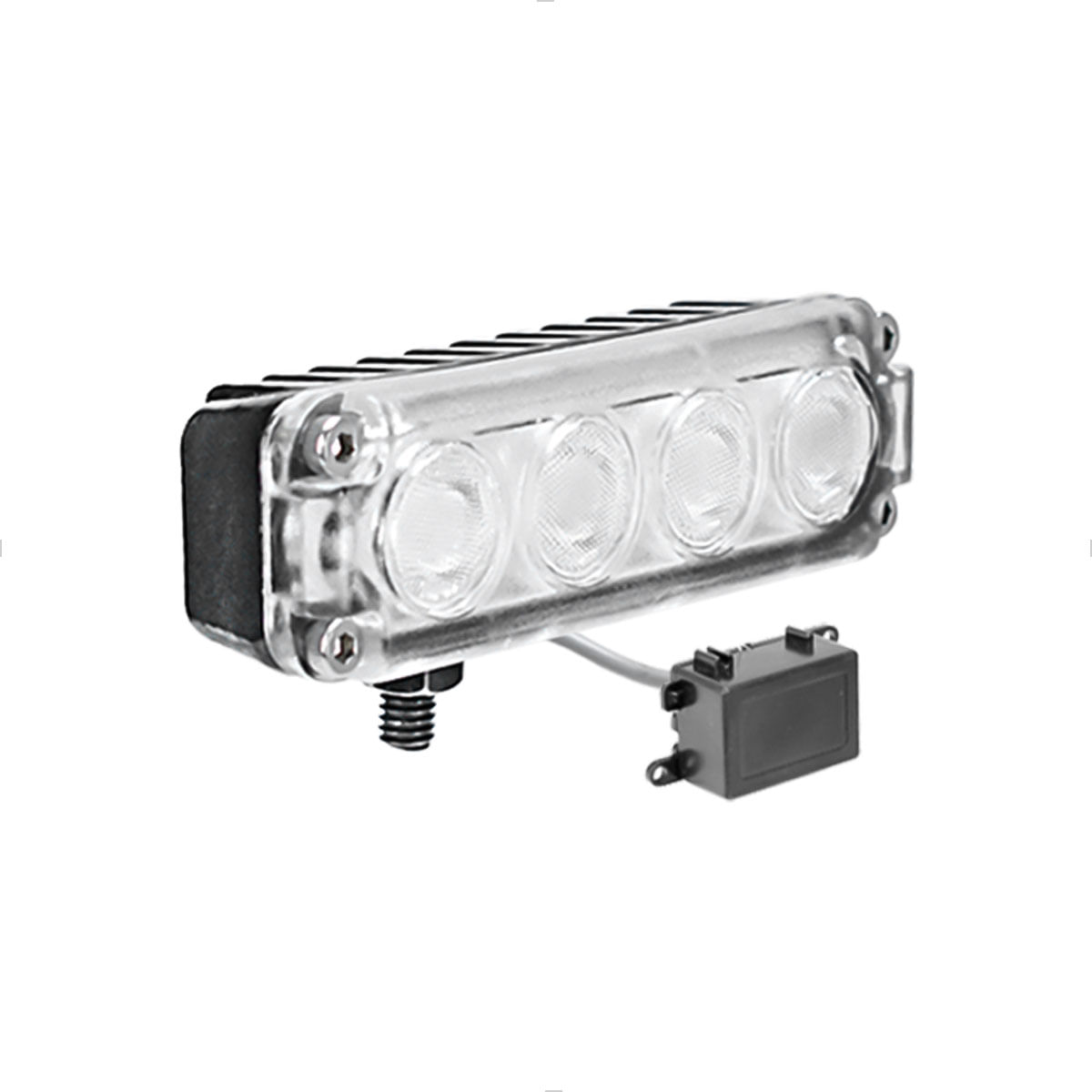 Farol Auxiliar Power LED Slim 4W 24V - Luz Vermelha