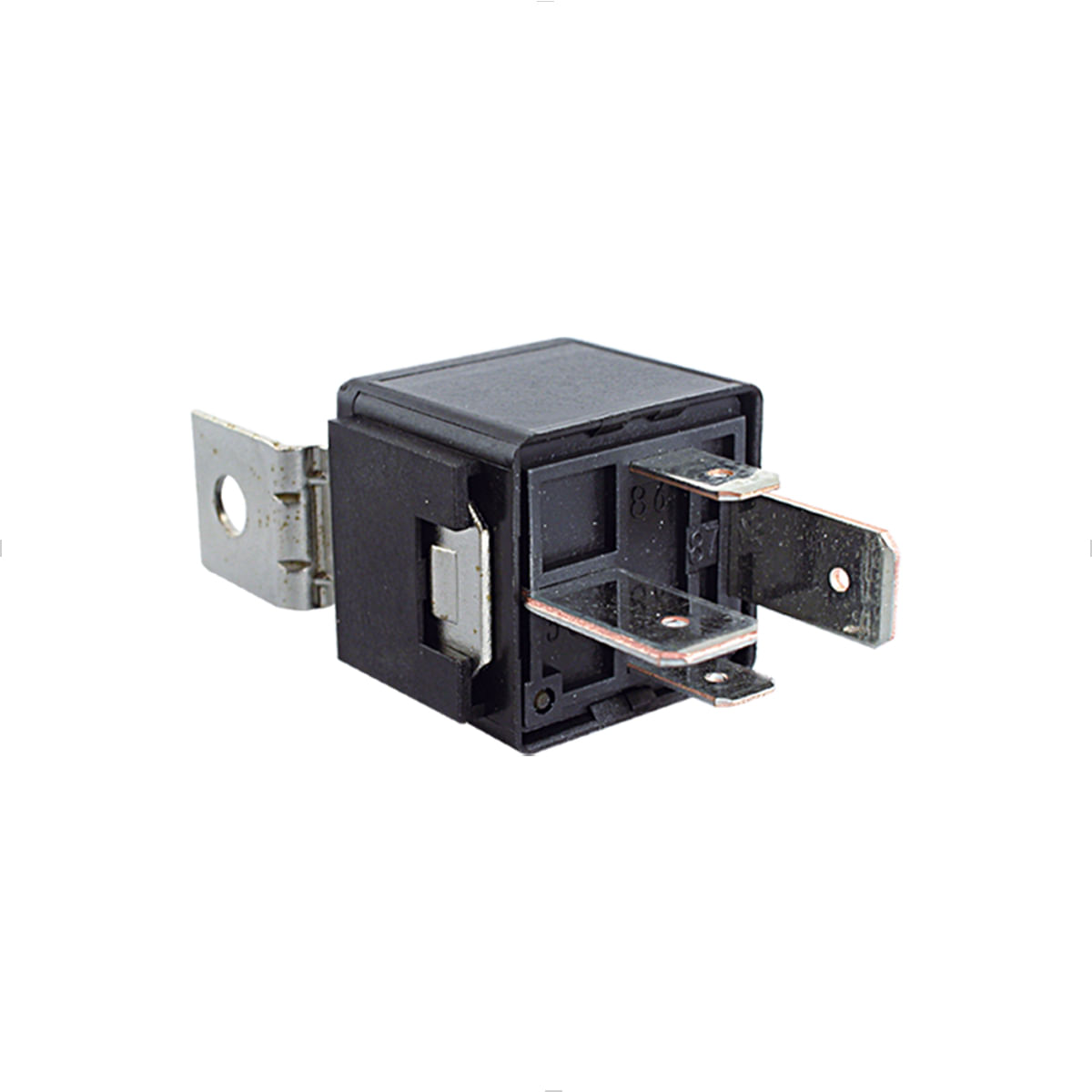 Relé Auxiliar 12V Universal com Suporte 4 Terminais 70A