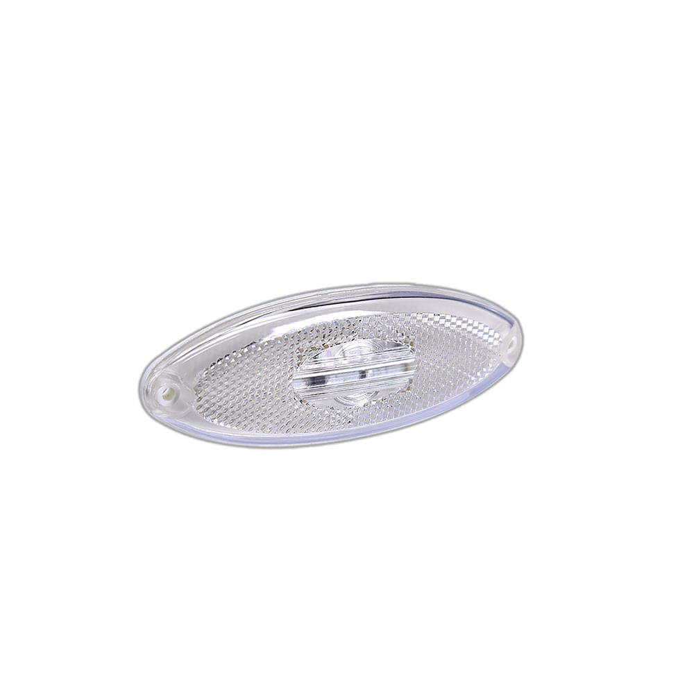 Lanterna Lateral LED 12V 24V Universal Oval Cristal - 2040