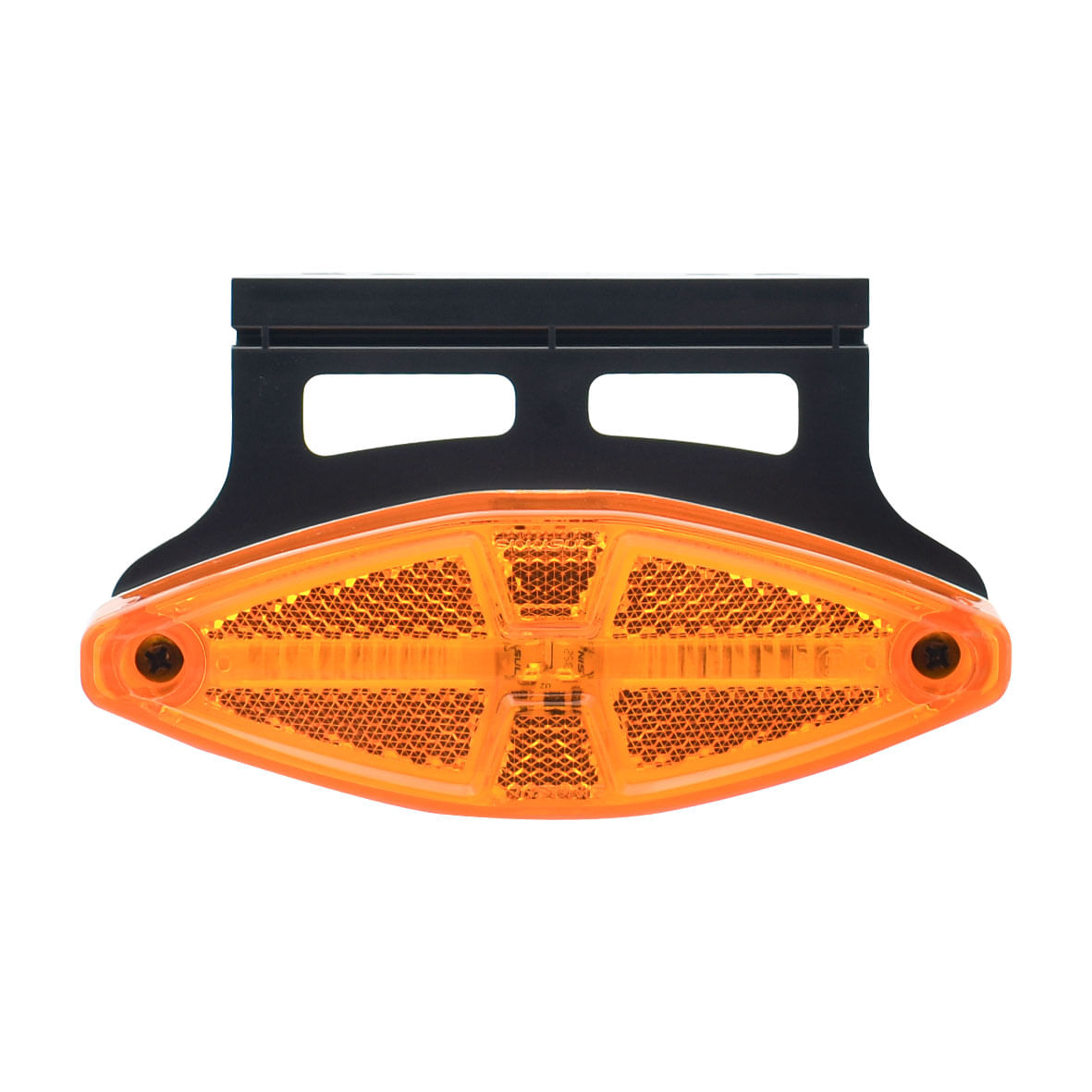 Lanterna Lateral LED 12V 24V Universal Oval Amarela