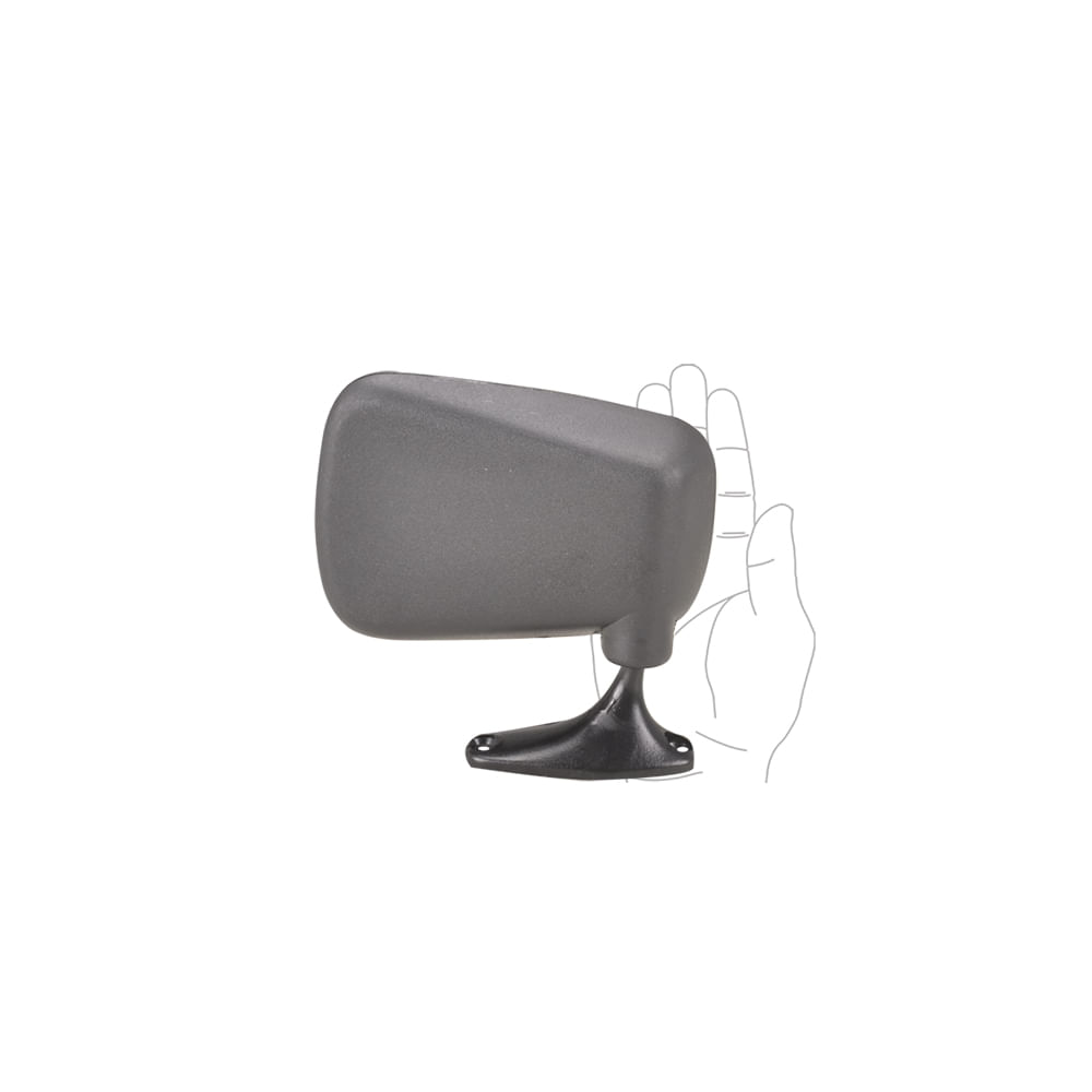 Retrovisor Fiat 147 1976 até 1988 Preto Fixo