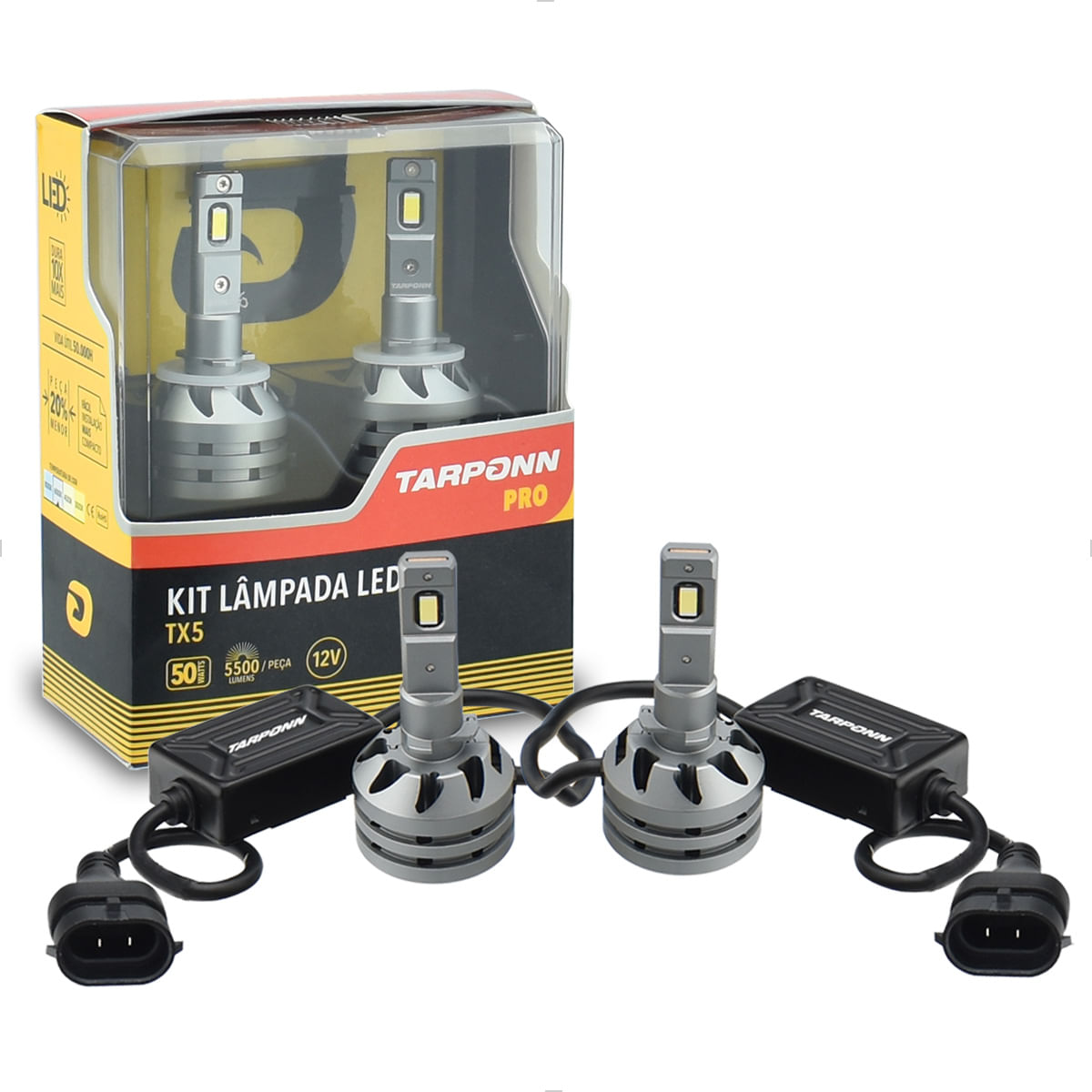 Lâmpada LED H27 6000K 50W 12V Com Canbus CSP