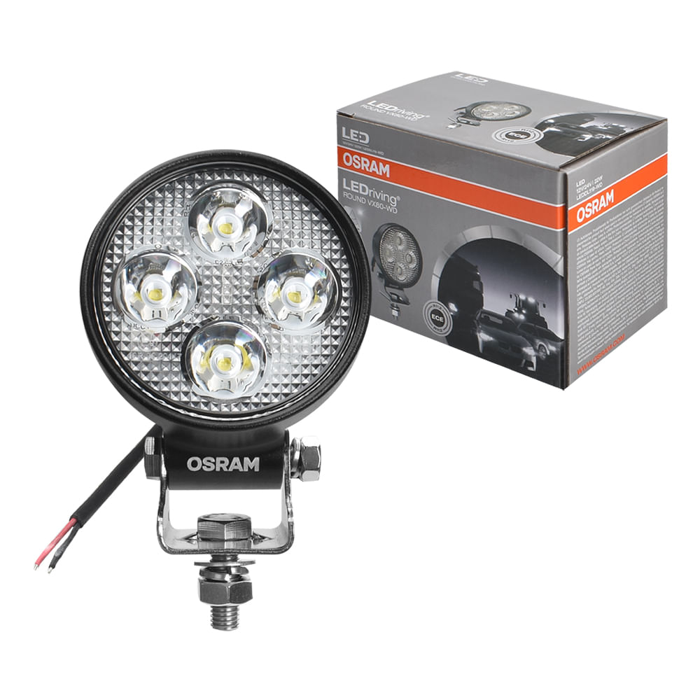 Farol Auxiliar LED Redondo Branco 22W VX80-WD