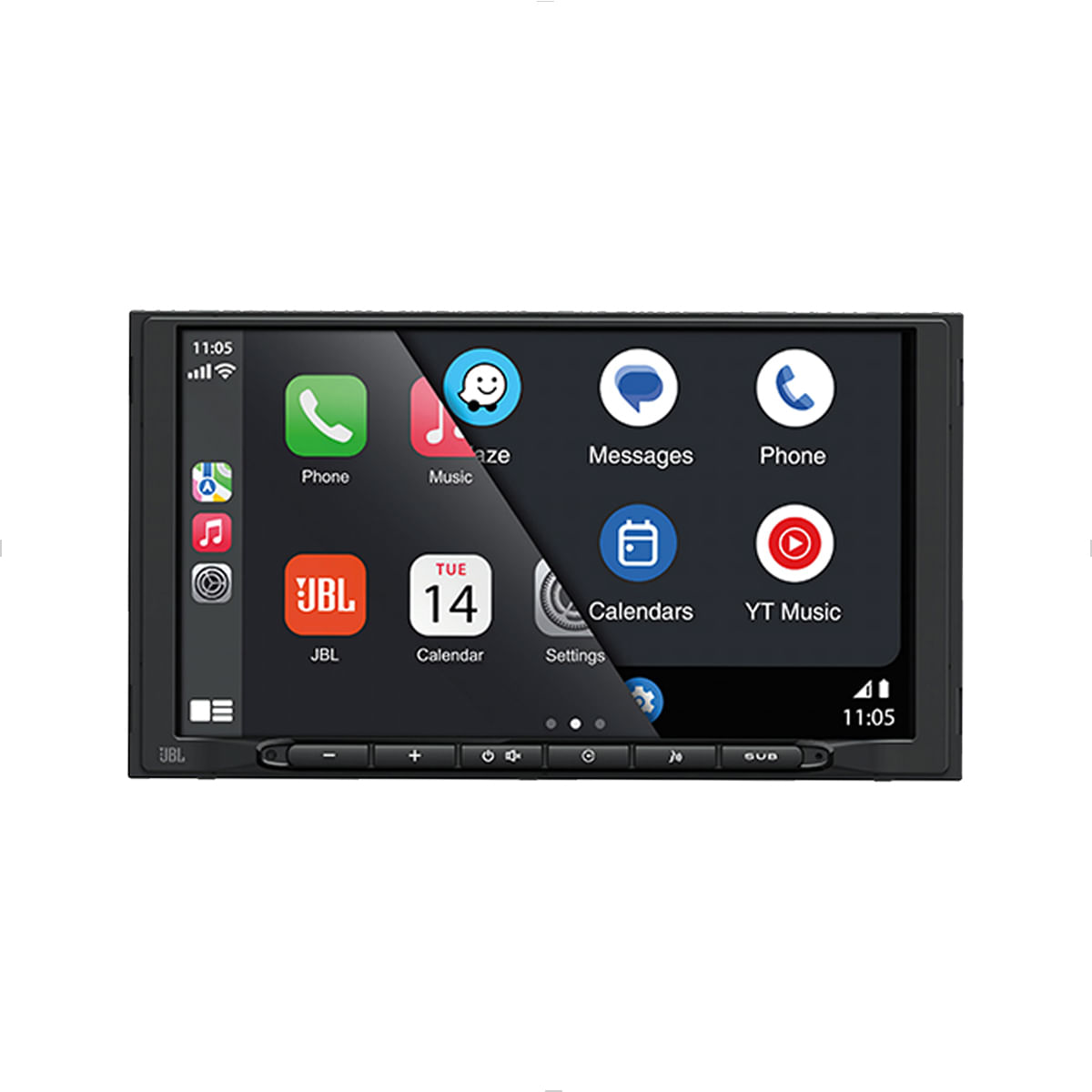 Central Multimídia 7" CarPlay Android Auto Wifi 2 DIN - JBL Legend 700
