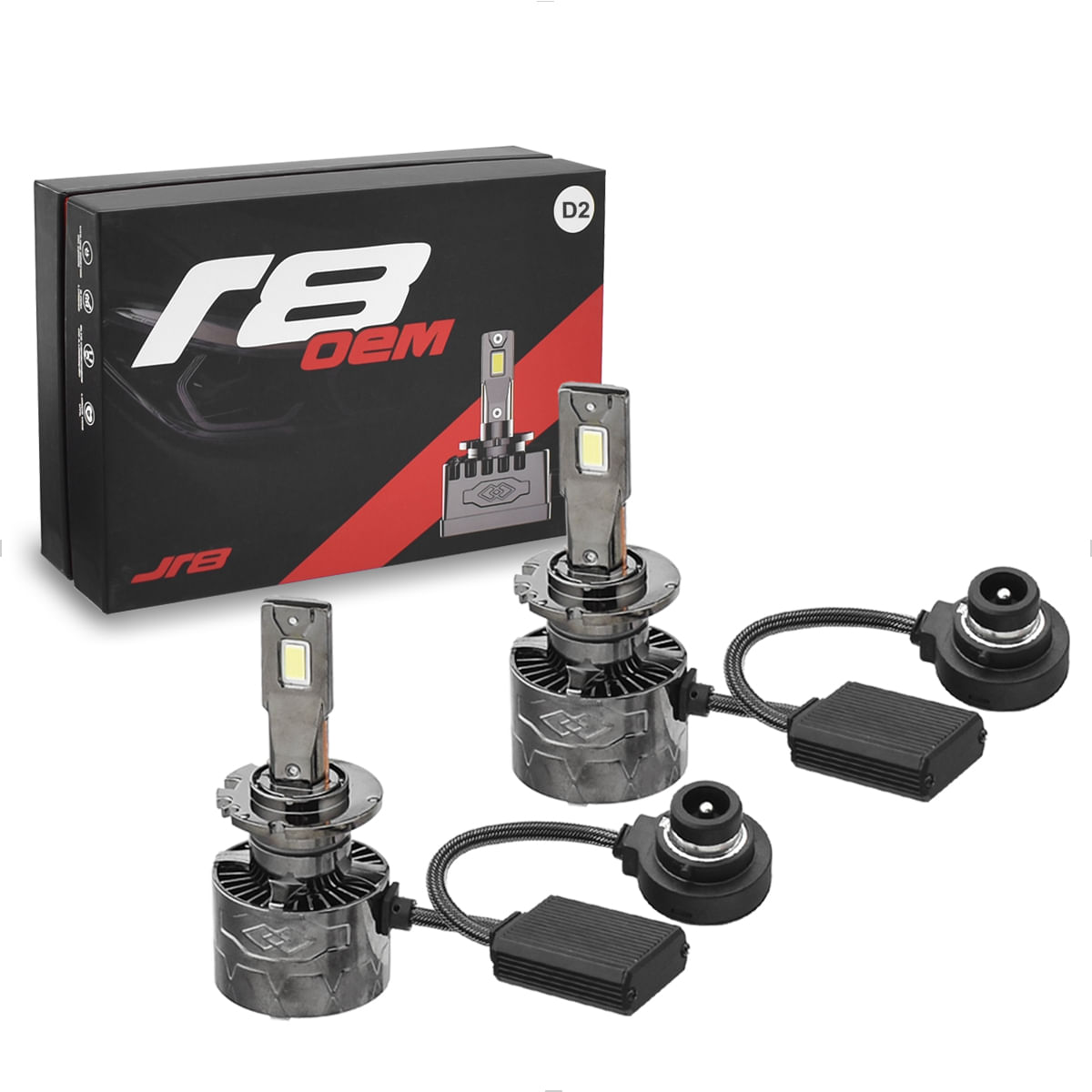 Lâmpada LED D2S D2R 6000K 50W Substitui Xenon Original