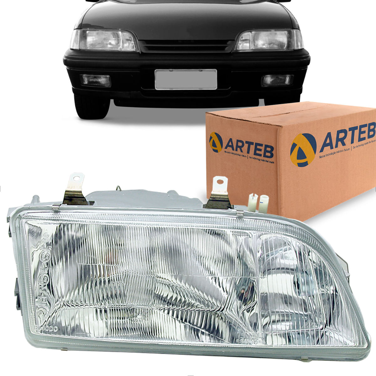 Farol Monza Monza Classic 1991 92 93 94 95 1996 com Auxiliar