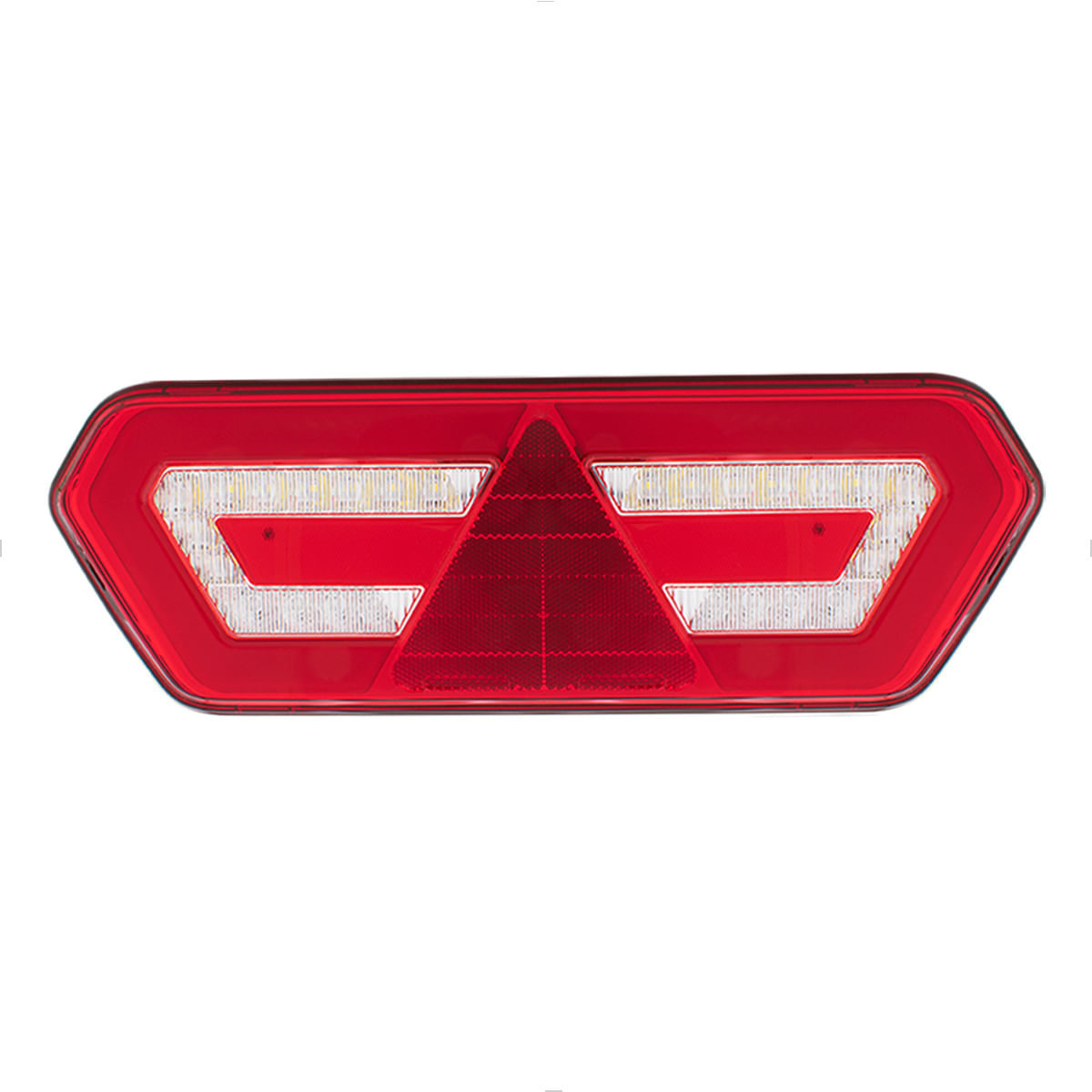 Lanterna Traseira LED Multifunção 24V Carreta Guerra Pisca Sequencial