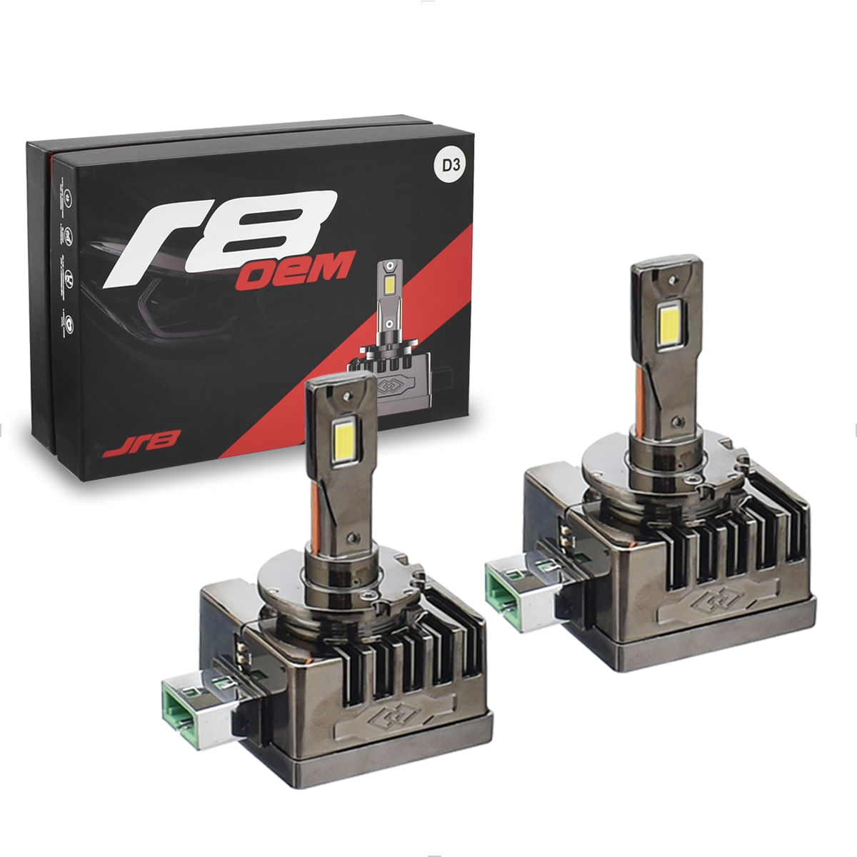 Lâmpada LED D3S D3R 6000K 50W Substitui Xenon Original