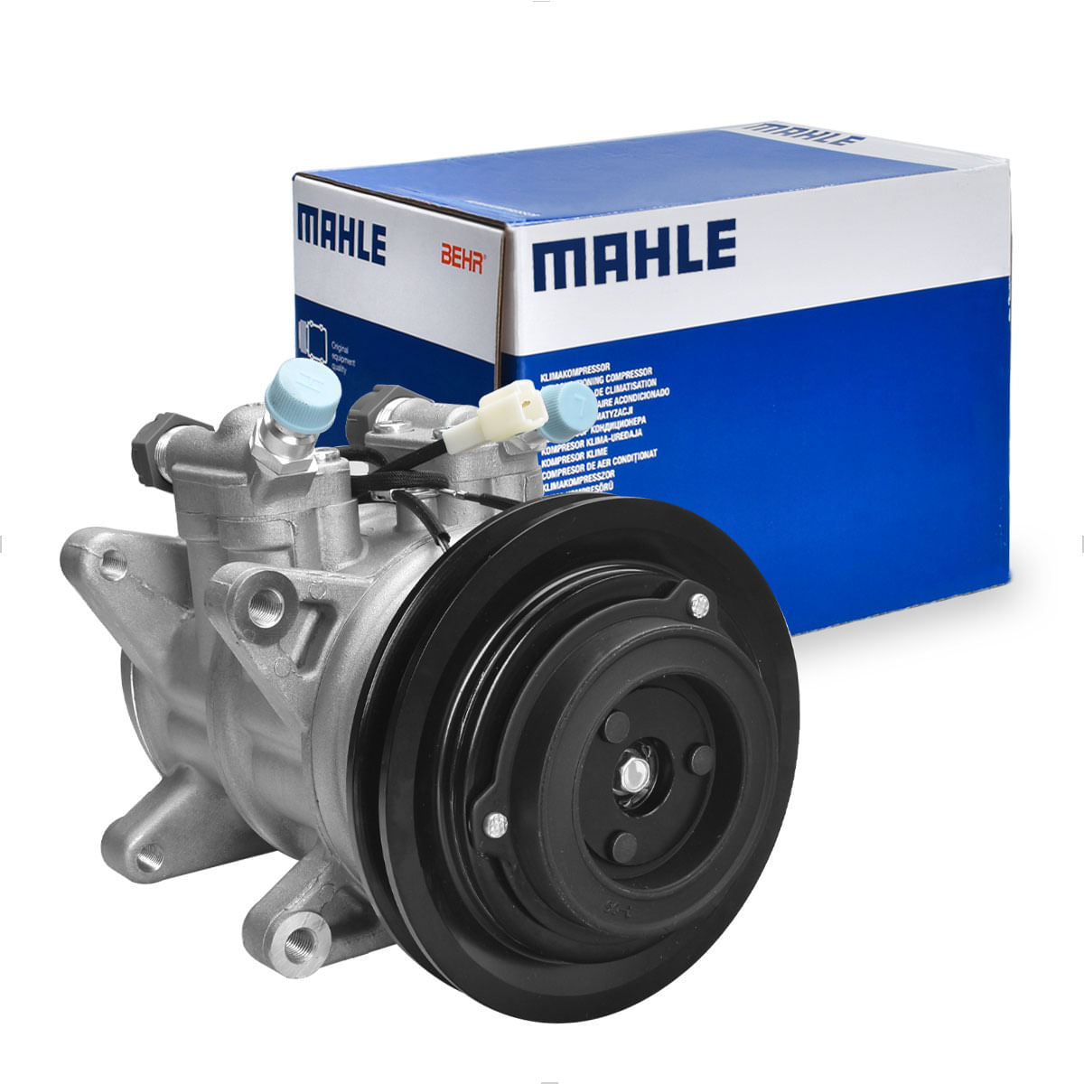 Compressor Ar 12V 6P148 1V Universal 8 Orelhas