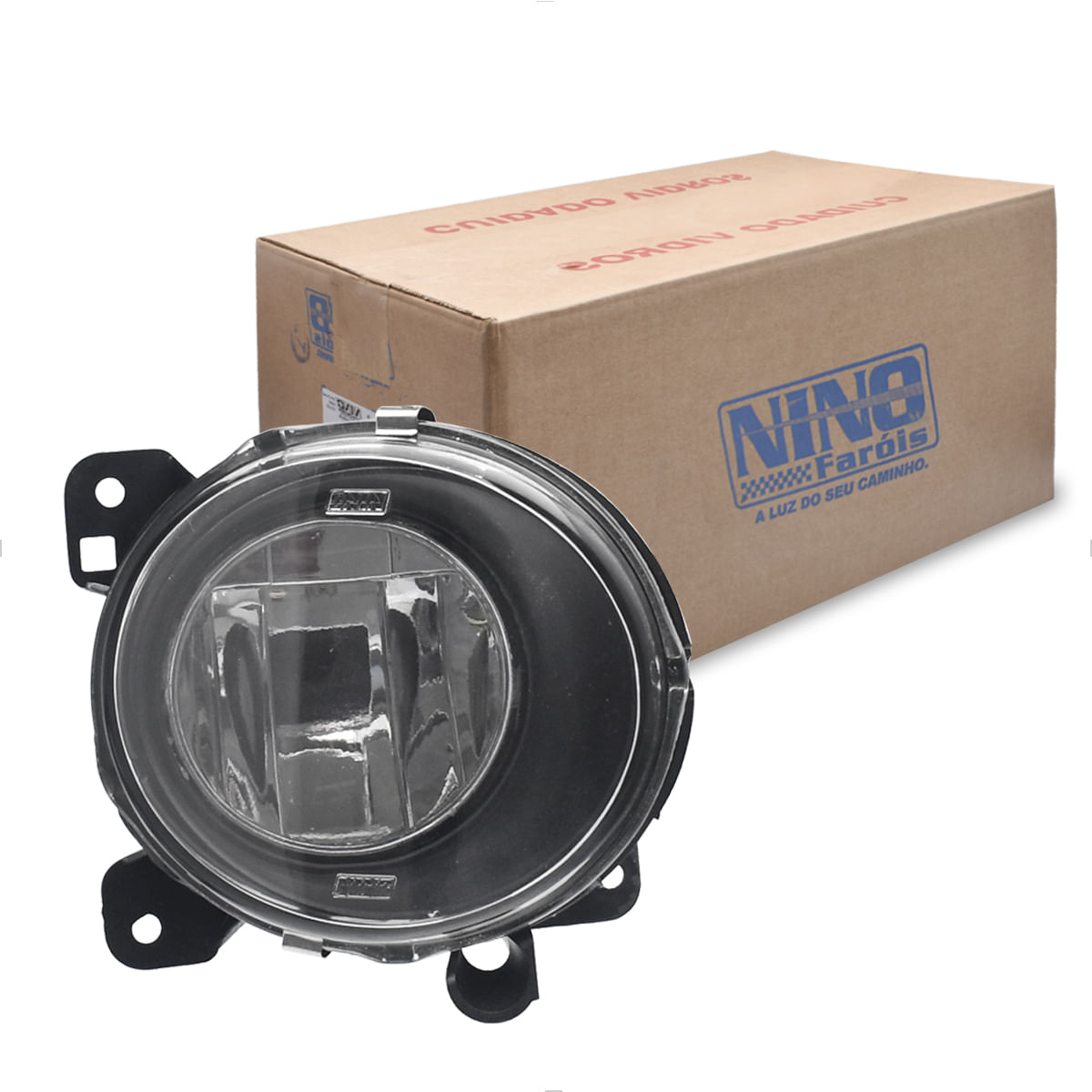 Farol Auxiliar Neblina LED para Scania S5 2007 a 2018 Máscara Negra Externo