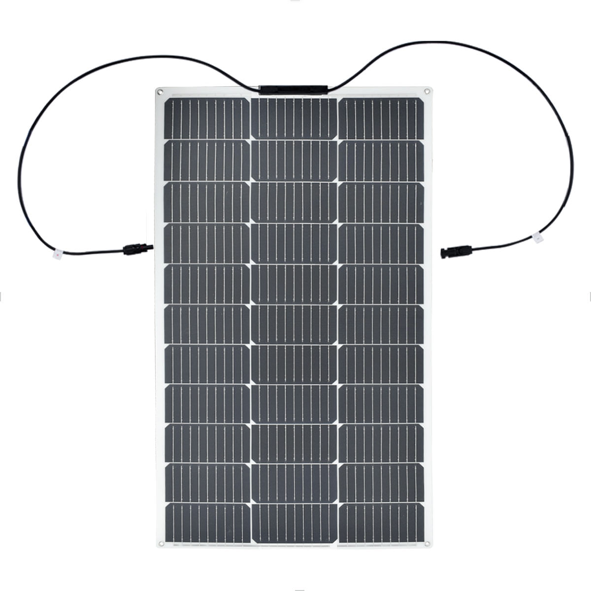 Dois Painéis Placas Solares Fotovoltaico Flexível 200W Mono