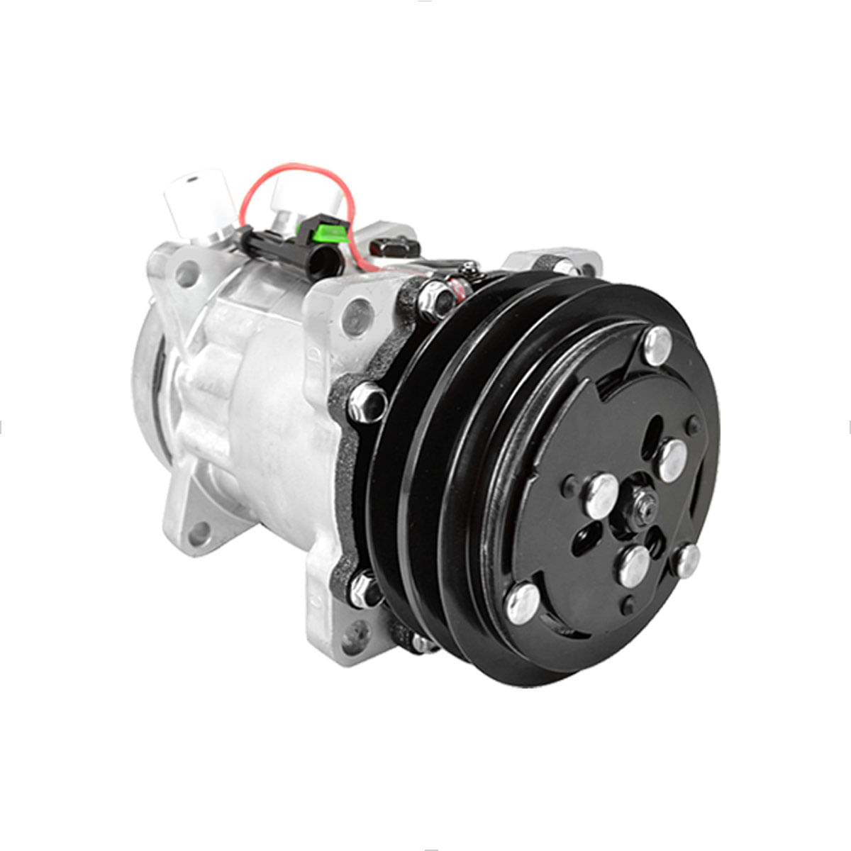 Compressor Ar 12V Universal 7H15 8 Orelhas Polia 2V 125mm
