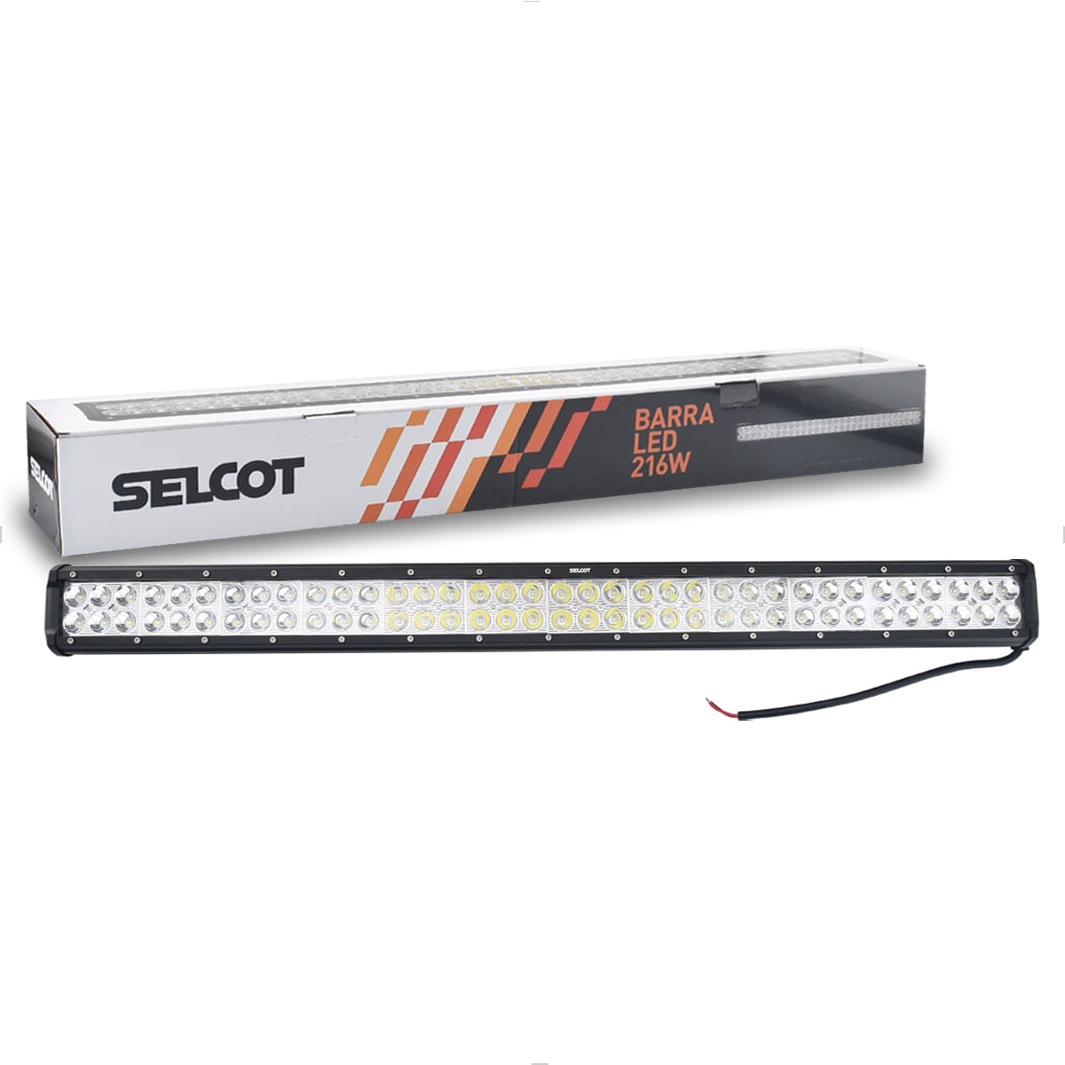 Barra LED 12V 24V 216W Branco 72 LEDs Universal 6000K