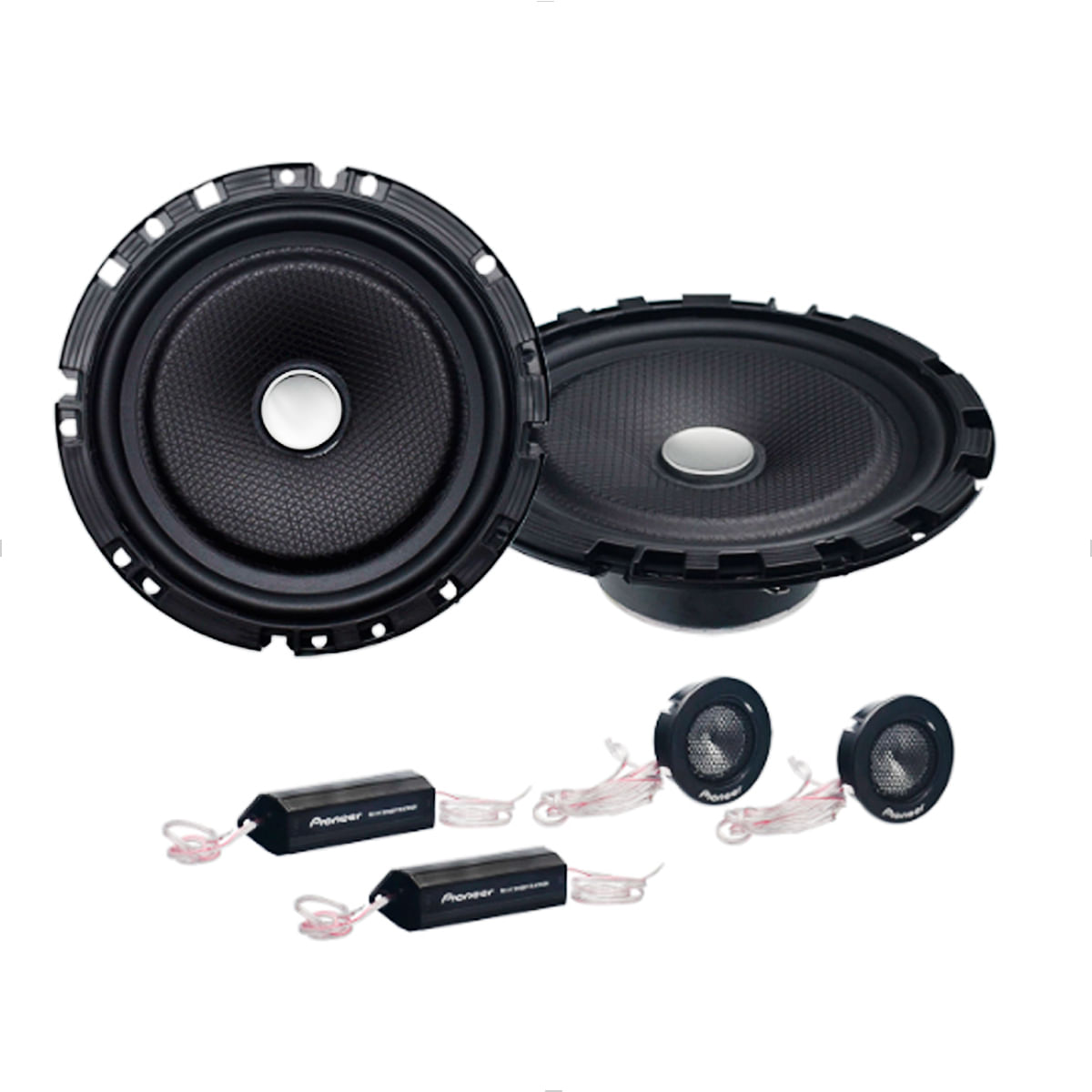 Alto-falante Kit 2 Vias 6" 60w Rms 4 Ohms Com Tweeters Com Crossover